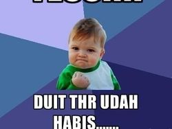 Meme Ngenes, THR Cair Langsung Habis Secepat Kilat