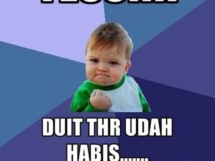 Meme Ngenes, THR Cair Langsung Habis Secepat Kilat
