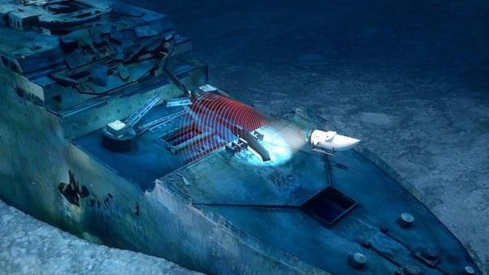 kapal selam ke titanic