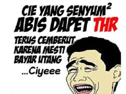 Meme Ngenes, THR Cair Langsung Habis Secepat Kilat