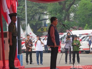 JK Lepas Tim Relawan Mudik PMI: Ini Amal Ibadah
