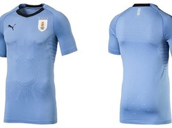 Adapun inilah penampakan jersey timnas Uruguay di Piala Dunia 2018. Warna biru langit masih menjadi pilihan Luis Suarez dkk. (Foto: Internet)