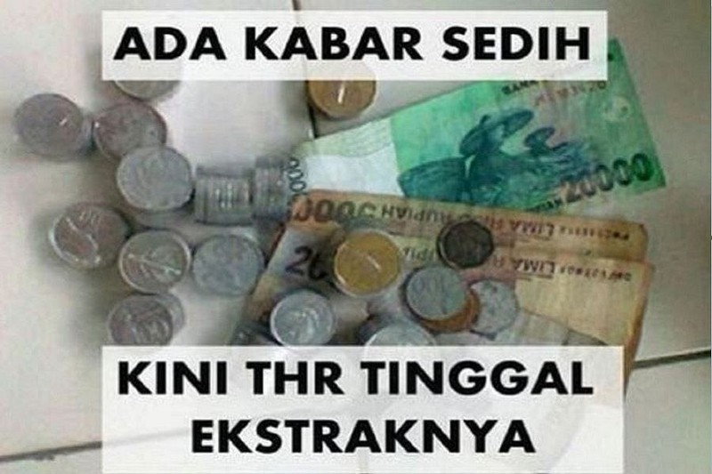 meme thr habis, meme thr numpang lewat