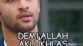 Iklhas bang ikhlas... Foto: Internet