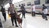 Tim pengamanan arus mudik 2018 ini juga merupakan gabungan dari Brimob, Polres dan kodim setempat. Disiapkan pula 2 anjing dari unit K9 untuk mengamankan Stasiun Senen, Jakarta.