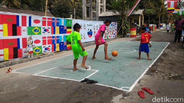 Suasana Kampung Piala Dunia di Boyolali.