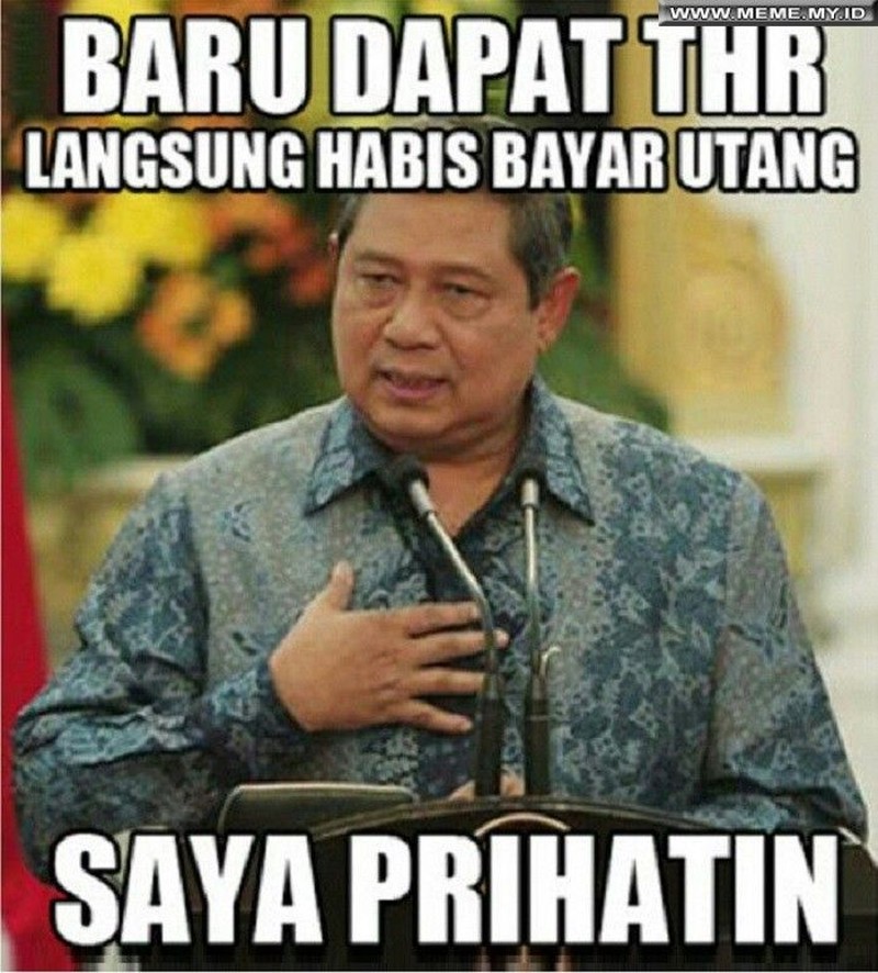 meme thr habis, meme thr numpang lewat