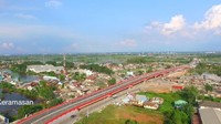 Pembangunan flyover Keramasan sepanjang 650 meter dilakukan dengan kontrak tahun jamak dari 2016-2018. Biaya konstruksi sebesar Rp 236 miliar dengan kontraktor pelaksana adalah PT Wijaya Karya. Istimewa/Dok. Humas Kementrian PUPR