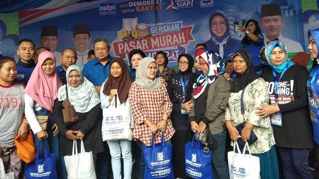 Resmikan Pasar Murah Demokrat, SBY Ingatkan Soal Saling Berbagi