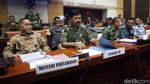 Menhan, Panglima TNI dan DPR Rapat Bahas Anggaran