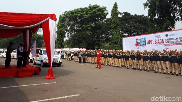 Suasana apel siaga