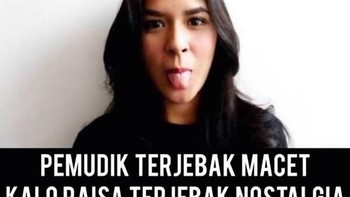 Perbedaan Raisa dengan pemudik. Foto: Internet