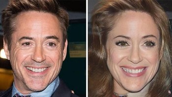 Robert Downey Jr. berperan sebagai karakter Iron Man versi wanita. (Foto: Boredpanda)