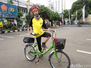 Gokil! Mudik Jakarta-Kebumen Naik Sepeda Mini Harga Rp 120 Ribu