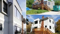Rumah ini merombak lantai dasarnya dan menambah tingkatan rumah menjadi dua tingkat. Istimewa/Inhabitat/Black Olive Photographic.