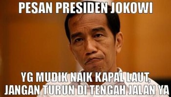 Pesan bapak presiden. (Foto: Internet)