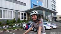 Biasanya mereka bersepeda tiga kali dalam seminggu. (Foto: Wiwid/detikHealth)
