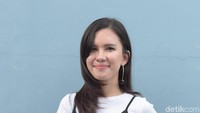  Michelle Joan saat ditemui di Gedung Trans TV, Jl Kapten Tendean, Jakarta Selatan, Kamis (7/6) malam. Foto: Pool/Noel/DetikFoto.