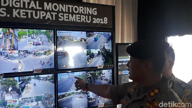Pos pam dilengkapi 27 monitor kamera intai/