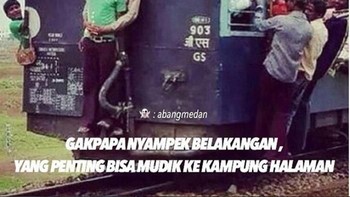 Demi pulang kampung. (Foto: Internet)