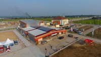 Di tol ini, disediakan sejumlah fasilitas di antaranya lahan parkir, BBM kemasan, toilet, posko, layanan kesehatan hingga penyediaan air bersih. Pool/Waskita Karya.