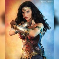 Jangan salah, ini adalah Alyson bukan Gal Gadot yang berperan sebagai Wonder Woman. Foto: Instagram