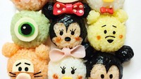 Nasi kepal yang ini ukurannya lebih besar tapi karakternya tetaplah bayi karakter Disney. Ada Donald Duck, Mickey Mouse, Minnie Mouse, Tiger hingga Winnie The Pooh. Foto: Istimewa