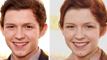 Tom Holland berperan sebagai karakter Spider-Man versi wanita. (Foto: Boredpanda)