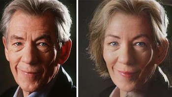 Ian Mckellen berperan sebagai karakter Magneto versi wanita. (Foto: Boredpanda)