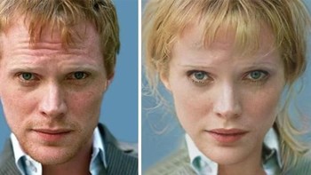Paul Bettany berperan sebagai karakter Vision versi wanita. (Foto: Boredpanda)