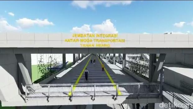 Ini Desain Sky Bridge Tanah Abang yang Mulai Dibangun Agustus