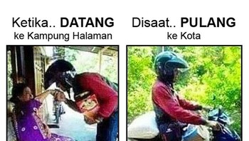 Ketika datang dan balik. Foto: Internet