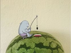 Karakter Kartun Dipadukan Dunia Nyata Jadi Karya Keren