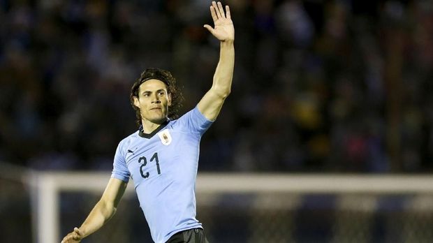 Edinson Cavani menjadi salah satu andalan Uruguay di Piala Dunia 2018.