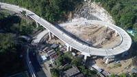 Ditjen Bina Marga Kementerian PUPR membangun Elevated Road (jalan layang) di Kabupaten Maros dengan panjang 314,77 meter (m) dan lebar 11 m.Foto: Dok. Ditjen Bina Marga Kementerian PUPR.Foto: Dok. Ditjen Bina Marga Kementerian PUPR