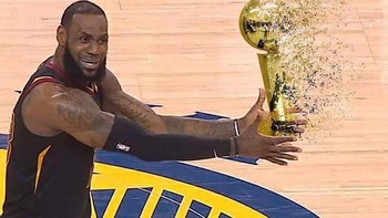 Trofi NBA pun harus pudar di depan mata LeBron. Foto: Istimewa