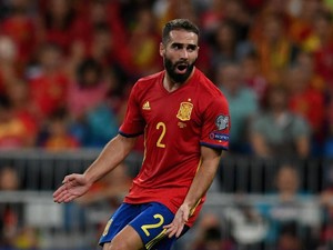 Carvajal Kemungkinan Absen dalam Dua Laga Awal Spanyol di Piala Dunia 2018