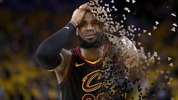 Eh, sekarang LeBron juga jadi korban jentikan jari Thanos. Foto: Istimewa