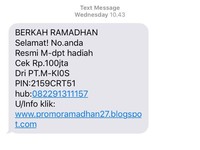 Waspada! Marak SMS Penipuan Sejak THR Cair