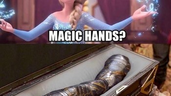 Bucky juga punya tangan yang tak kalah ajaib buatan Wakanda. Foto: Instagram @9GAG