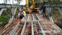 Pada ruas Saleman-Piru, masih dibutuhkan pembangunan sebanyak 9 jembatan, dimana tahun depan akan dibangun 2 jembatan.Foto: Dok. Kementerian PUPR
