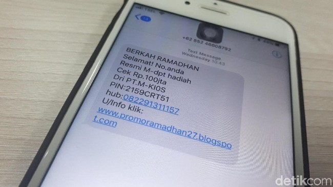 Waspada! Marak SMS Penipuan Sejak THR Cair