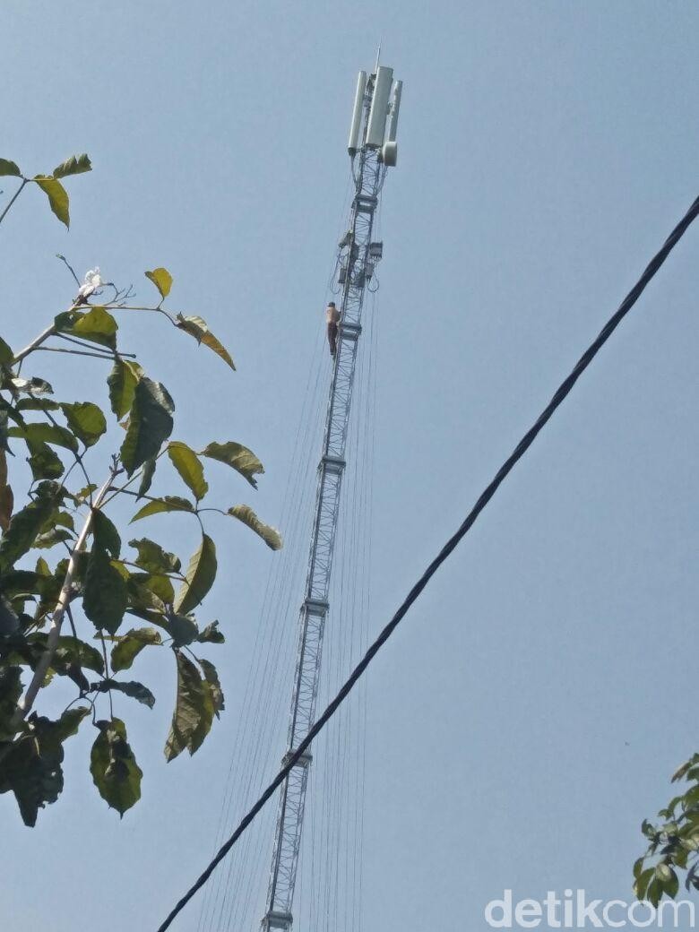 Gara-gara Tidak Naik Kelas, Bocah SMP ini Nangkring di Tower Gara-gara Tidak Naik Kelas, Bocah SMP ini Nangkring di Tower