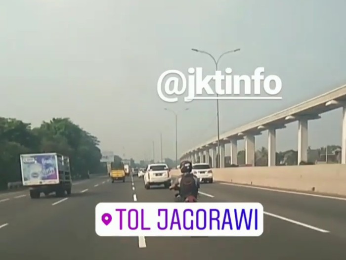 Pemotor Nekat Masuk Tol Jagorawi Bisa Kena Pidana