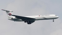 Kim tiba di Singapura tidak menggunakan pesawat kenegaraannya, tetapi pesawat pribadi Boeing 747 milik Air China. Tim Chong/Reuters.