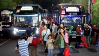 Penampakan pelanggan setia Honda hendak mudik menggunakan bus. Dok. AHM.