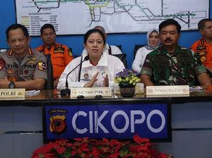 Bareng Kapolri-Panglima TNI, Puan Tinjau Arus Mudik Lebaran 2018