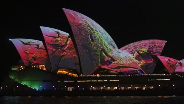 Sydney Opera House saat Vivid Sydney