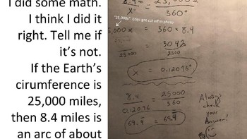 Lewat perhitungan sederhana, ia menemukan jawaban bahwa sudut penglihatannya hanya 0,12 derajat. Foto: Imgur/Greg Pagel