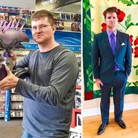 Motivasi pria ini adalah untuk terlihat gagah dalam setelan jas. Ia pun berhasil tampil keren di pernikahan adiknya setelah turun 65 kg. Cara diet pria tersebut adalah dengan membatasi makan. Foto: EFCFrost/reddit.com